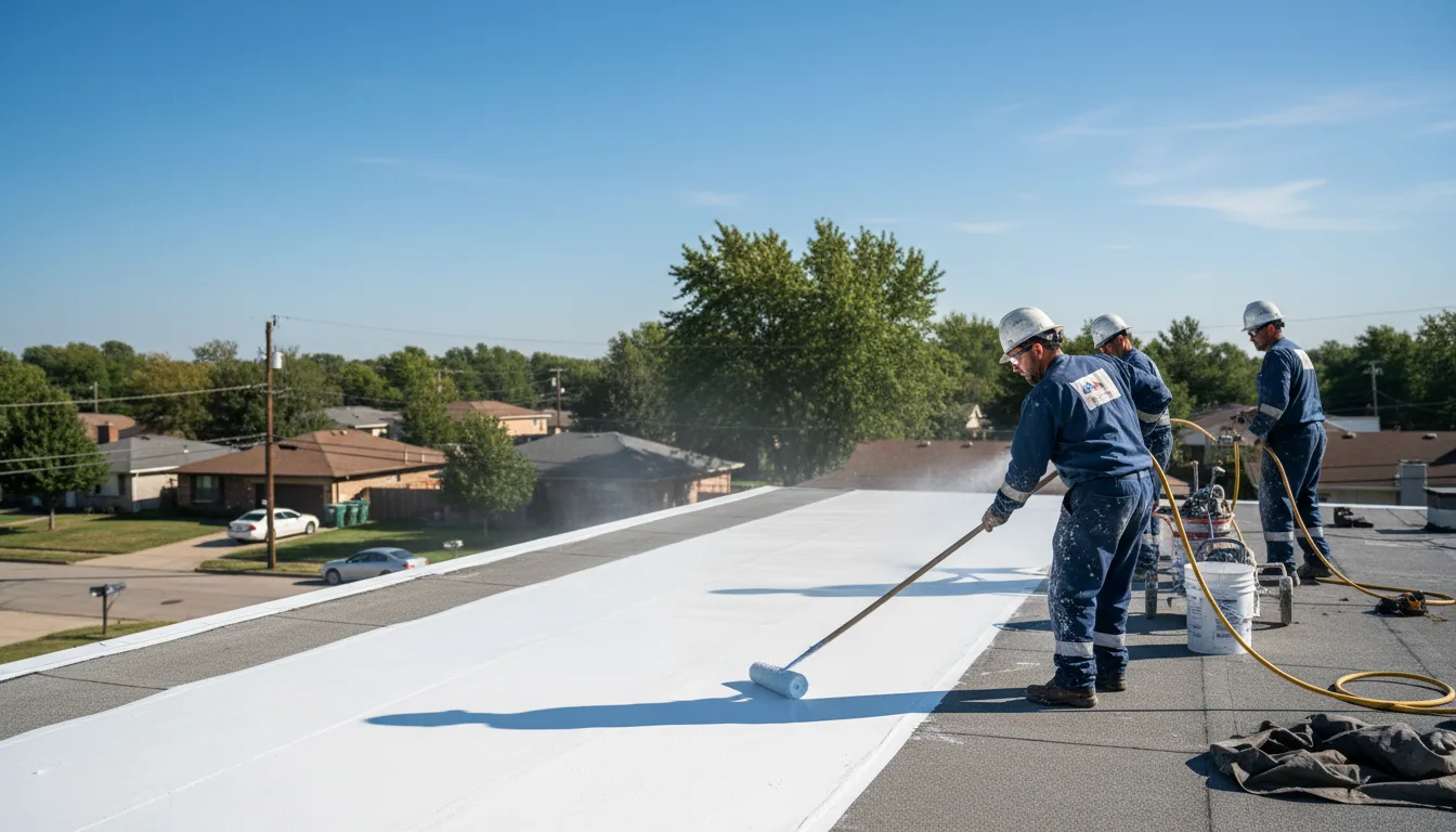Commercial roof coating in Country Club Hills, IL near me